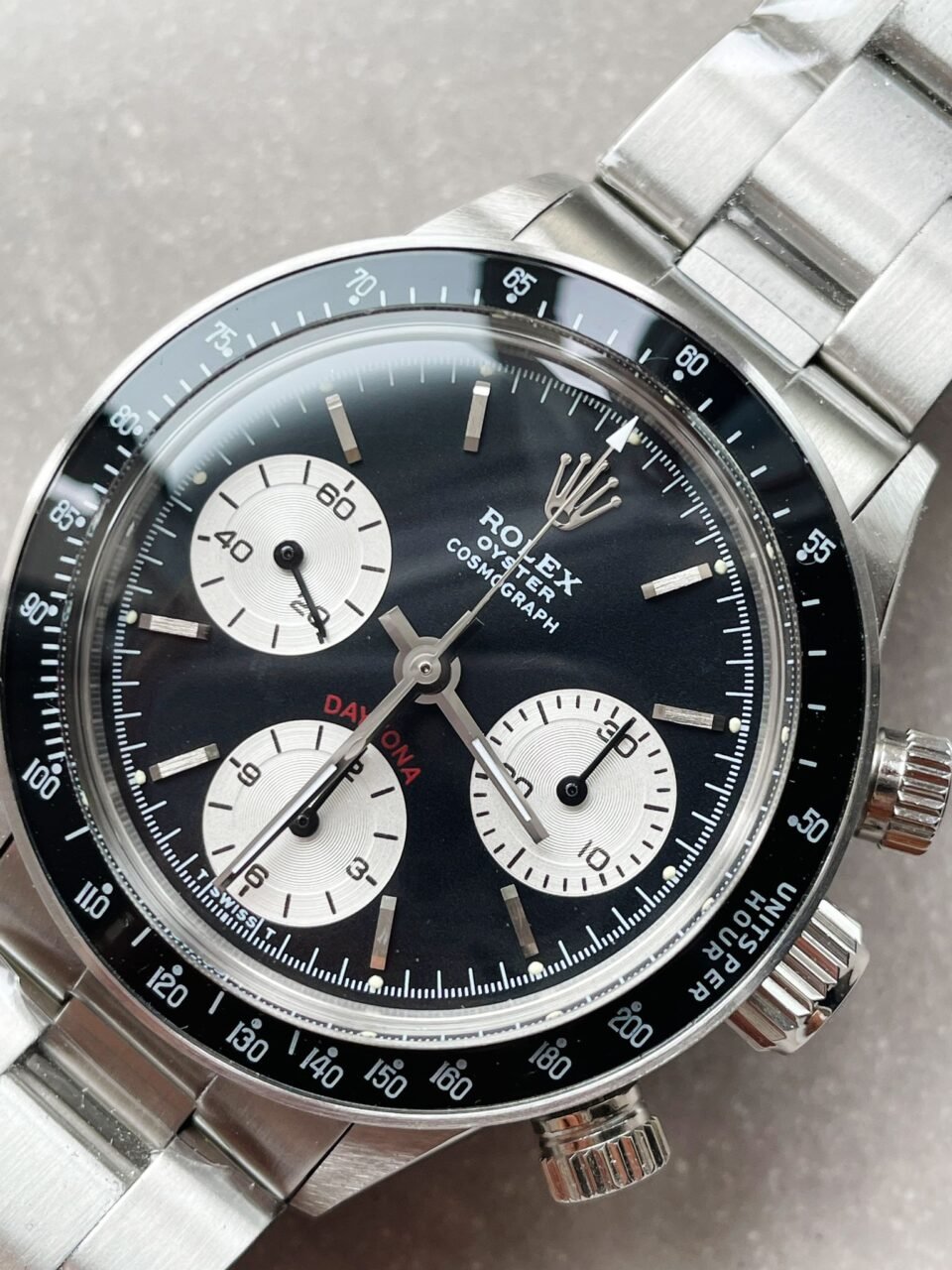 VINTAGE Daytona 6263 SS Black Dial 2 on Bracelet Venus 75 - Image 11