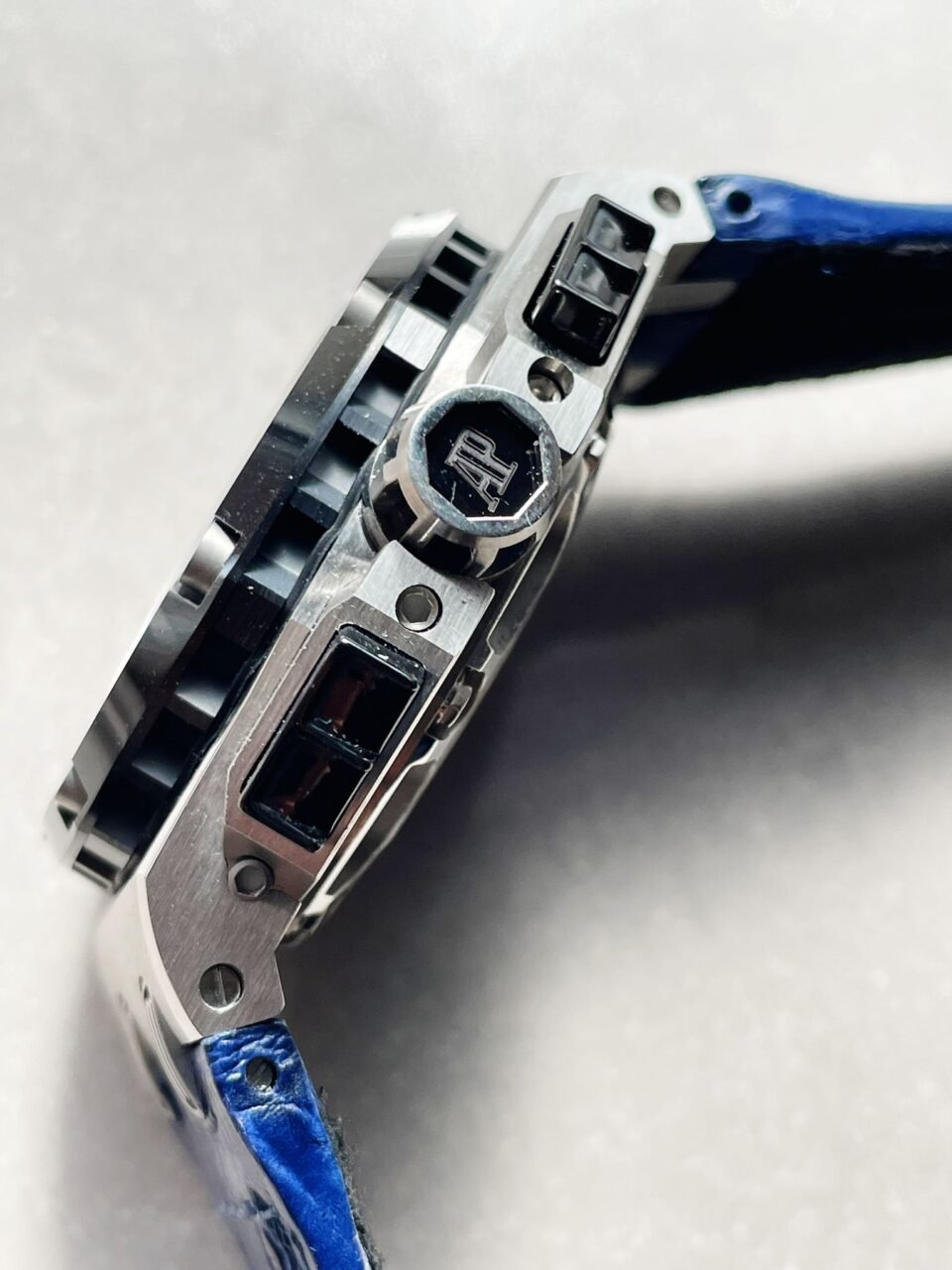 Royal Oak Offshore Rubens Barrichello Ii 26078PO Blue Dial Blue leather Strap - Image 15