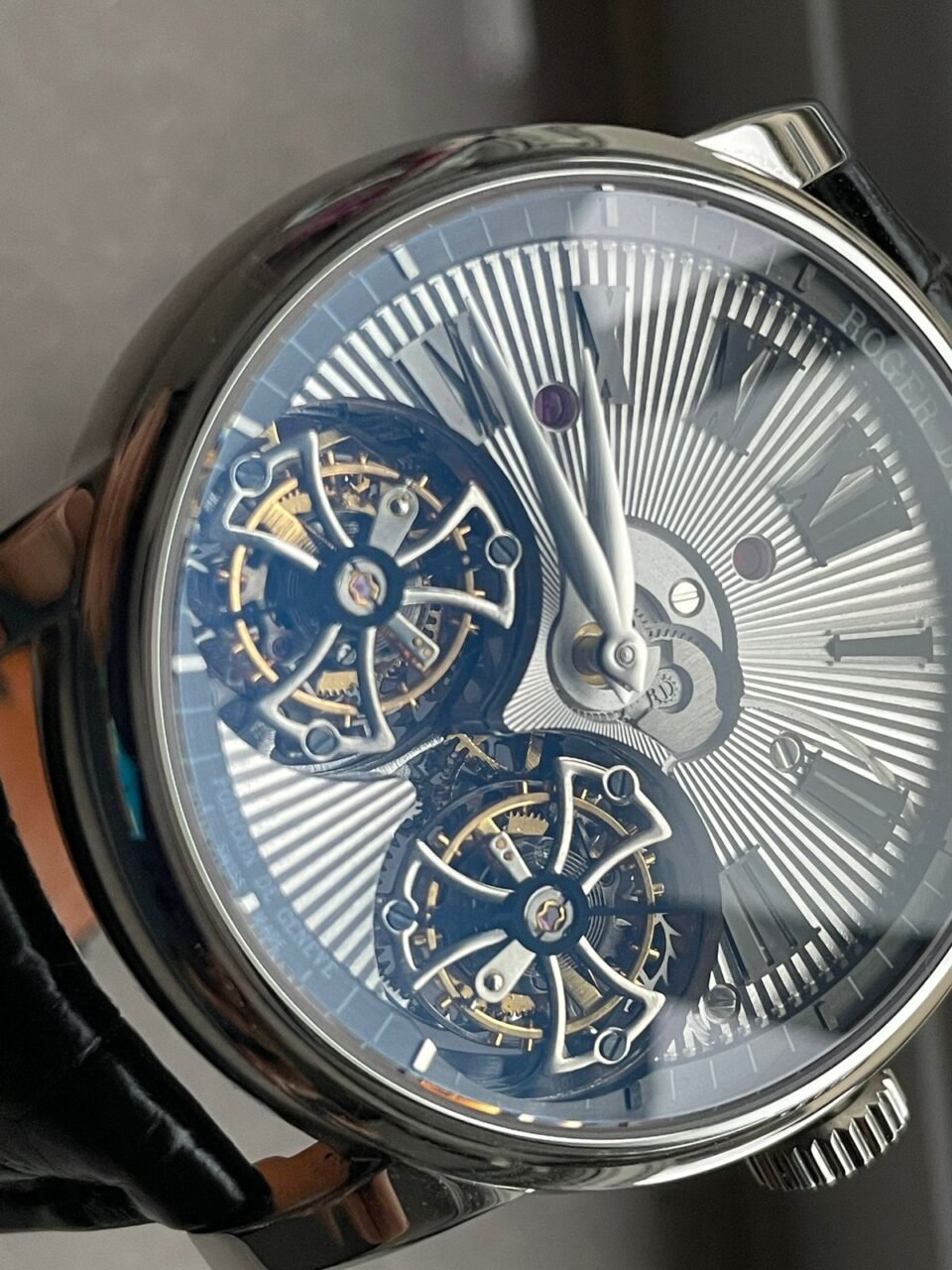 Double Flying Tourbillon Dual Tourbillion RDDBHO0562 BBRF SS Silver Dial Swiss RD100 - Image 3