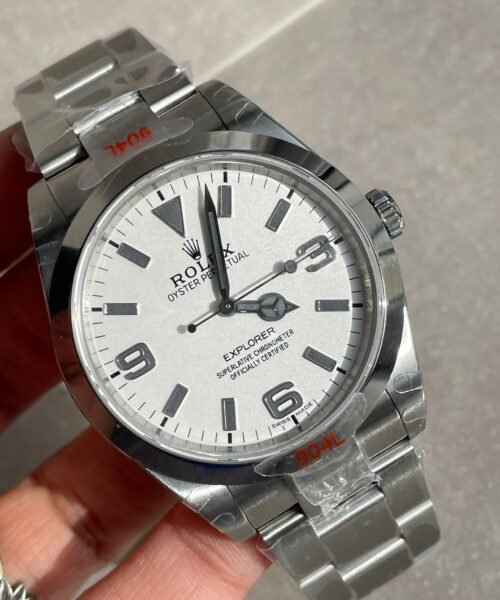 Explorer 124270 36mm 904L Steel JDF 1:1 Best Edition White Dial on SS Bracelet VR3230