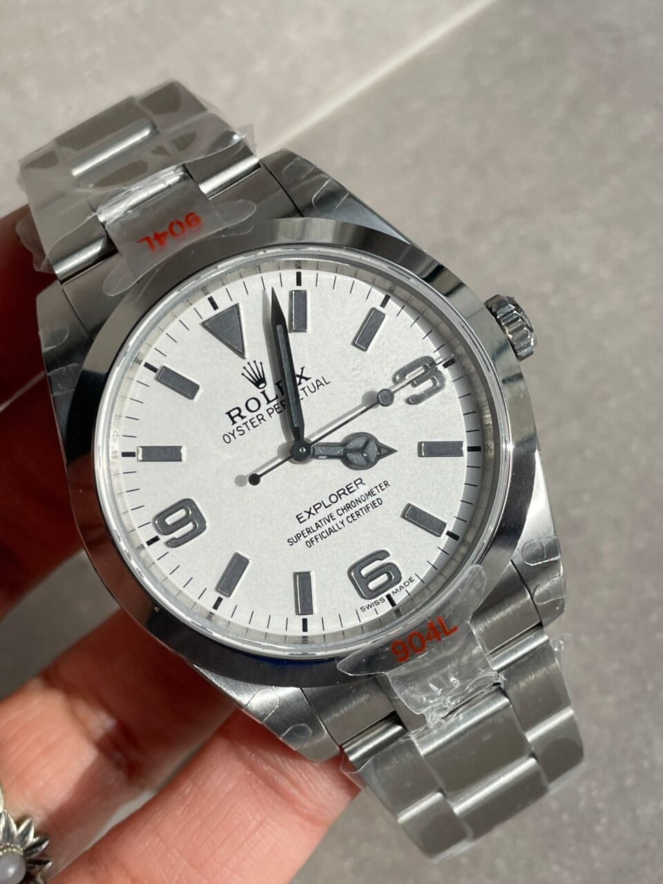 Explorer 124270 36mm 904L Steel JDF 1:1 Best Edition White Dial on SS Bracelet VR3230