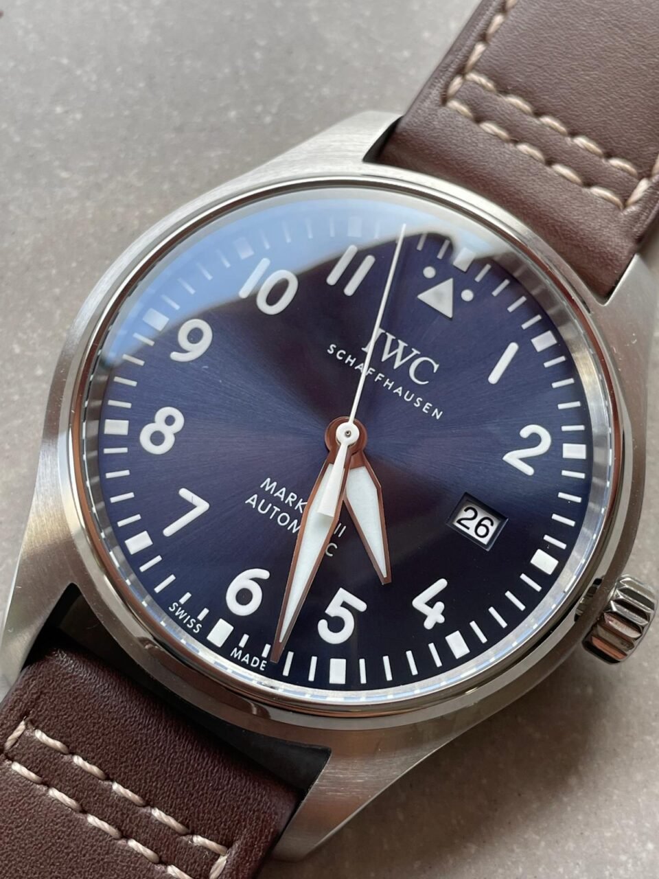 MARK XVIII Le Petit Prince IW327003 SS FKF 1:1 Best Edition Brown Dial On Brown Leather Strap - Image 2