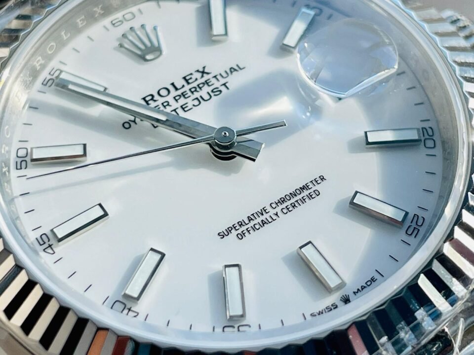 DateJust 41 SS VS Factory 1:1 Best Edition 904L Steel White Dial on SS Jubilee bracelet - Image 5