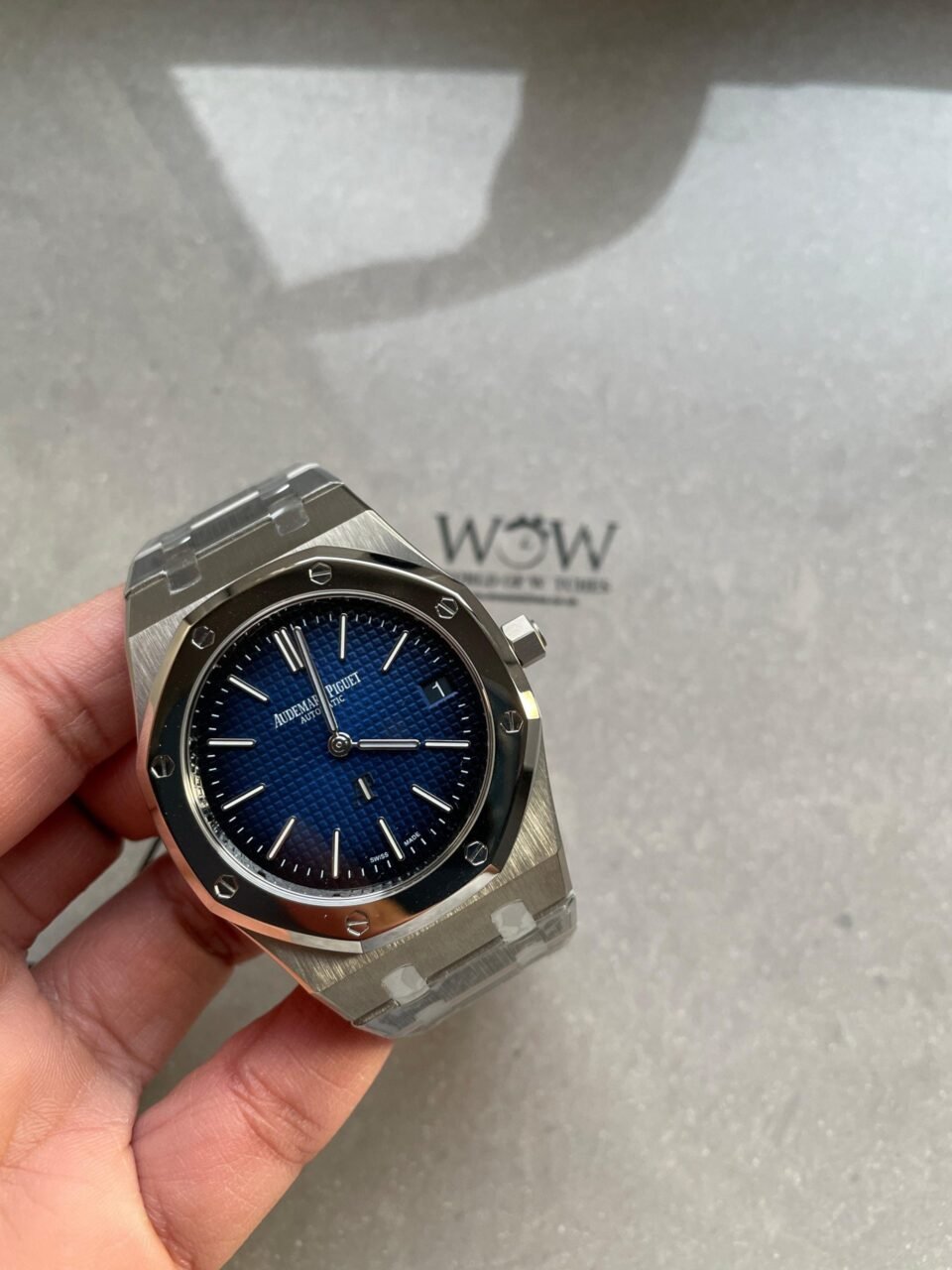 Royal Oak "Jumbo" Extra-Thin 39mm 15202IP SS Blue Dial on SS Bracelet ZF A2121 - Image 3