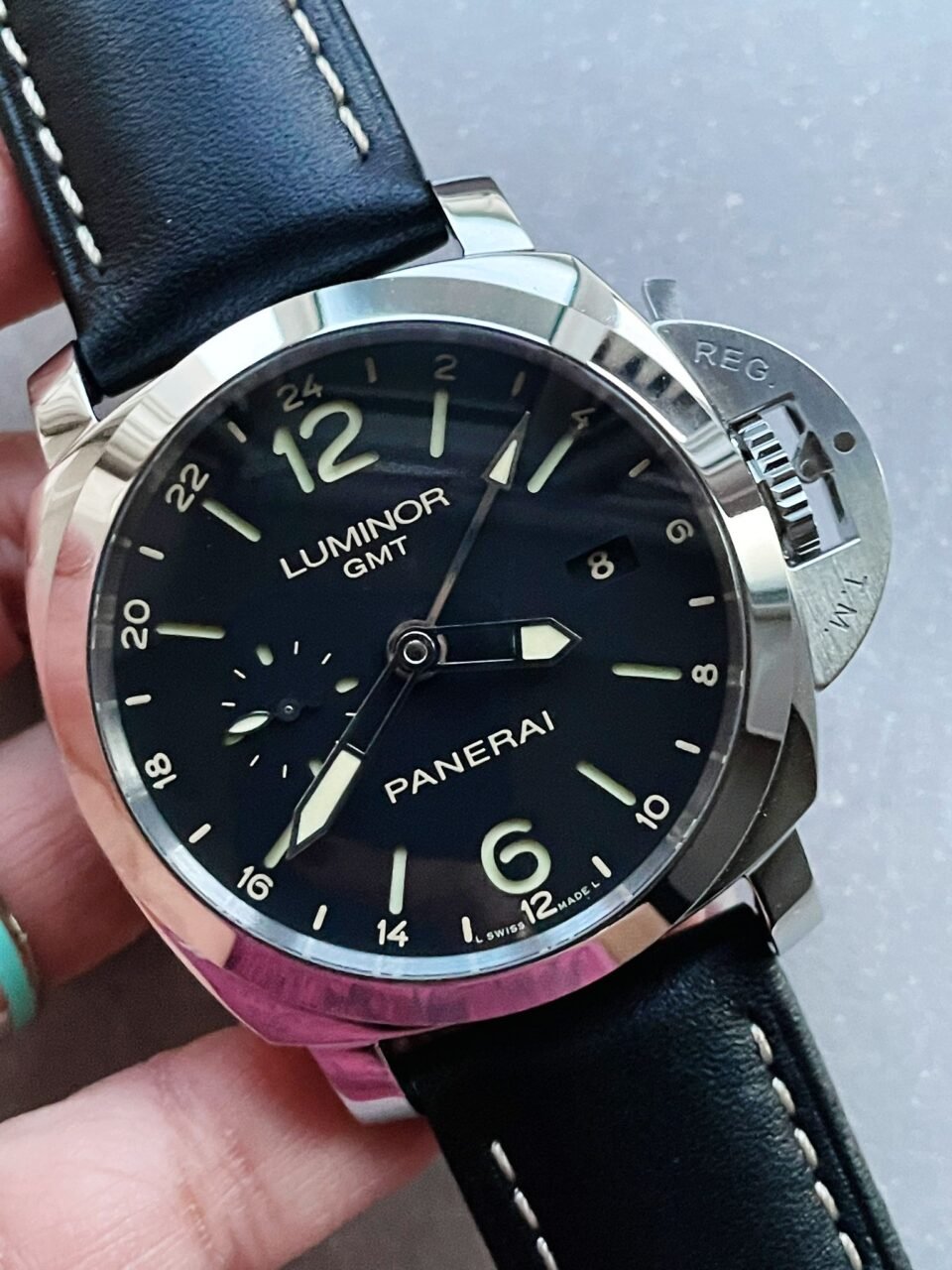 PANERAI PAM531 Q VSF 1:1 BEST EDITION ON BLACK LEATHER STRAP P.9003 SUPER CLONE MOVEMENT V2 - Image 5