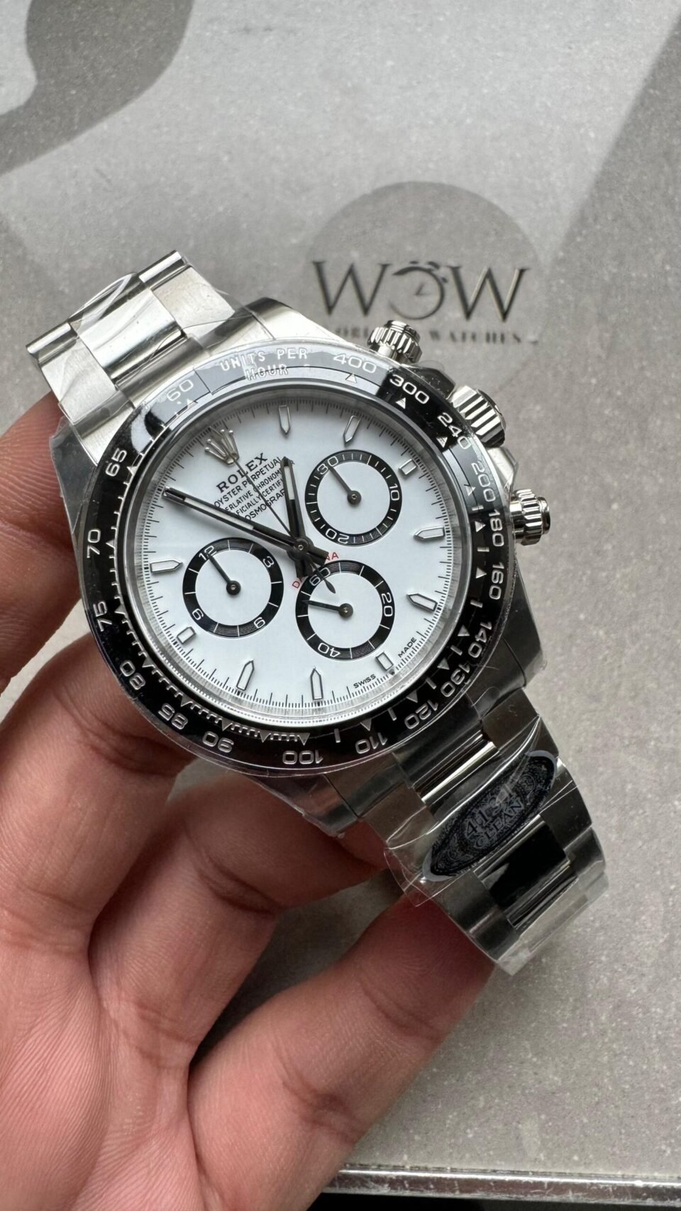 Daytona 2023 126500 Clean 1:1 Best Edition panda White Dial On 904L SS Case and Bracelet SH4131