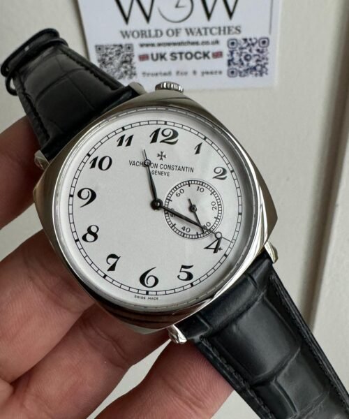 Vacheron Constantin Historiques 40mm American 1921 Black leather White dial SS case Manual winding