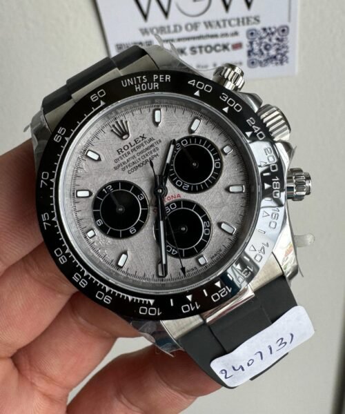 Daytona 116519 QF 1:1 Best Edition Meteorite Dial on Oysterflex Strap SH4130 V3 (Gain Weight)