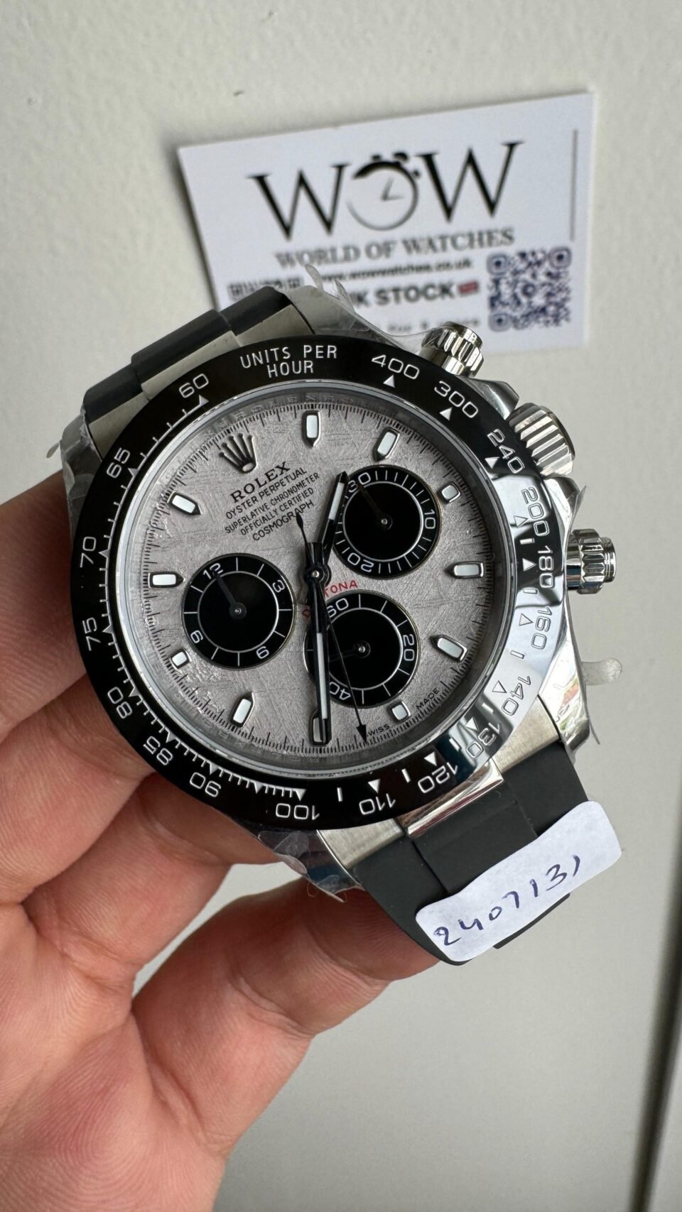 Daytona 116519 QF 1:1 Best Edition Meteorite Dial on Oysterflex Strap SH4130 V3 (Gain Weight)