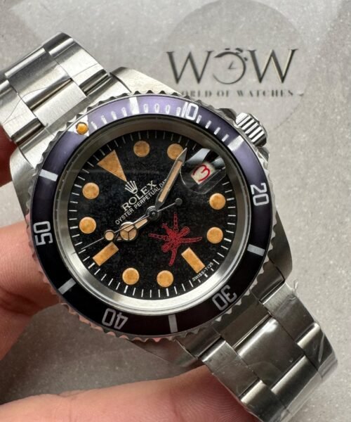 Vintage Submariner 40mm Date Kahanjar / Oman Black dial Osyter strapCustom made A2824