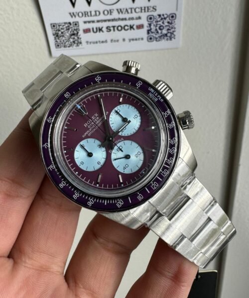 Daytona SS ADGF Best Edition Burgundy / Purple Dial on SS Bracelet SA4130
