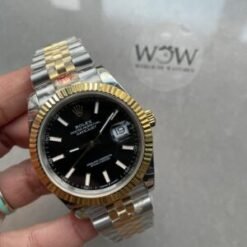 DateJust 41 126333 904L SS/YG GMF V2 1:1 Best Edition Black Dial On Jubilee Bracelet with Tungsten steel VR3235