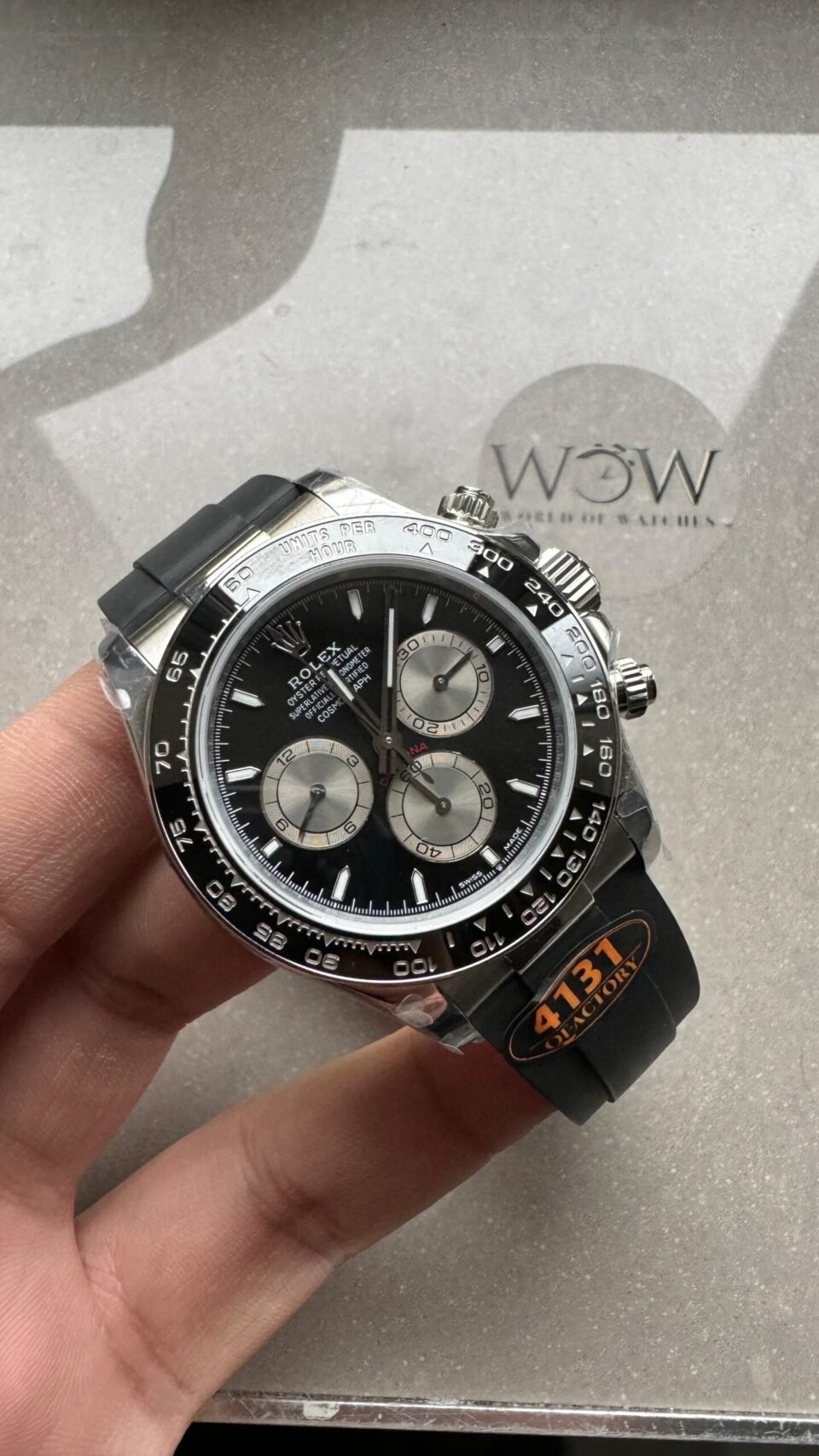 2023 Daytona 126500 QF 1:1 Best Edition 904L Steel Black Dial on SS Braclet SA4131 - Image 2