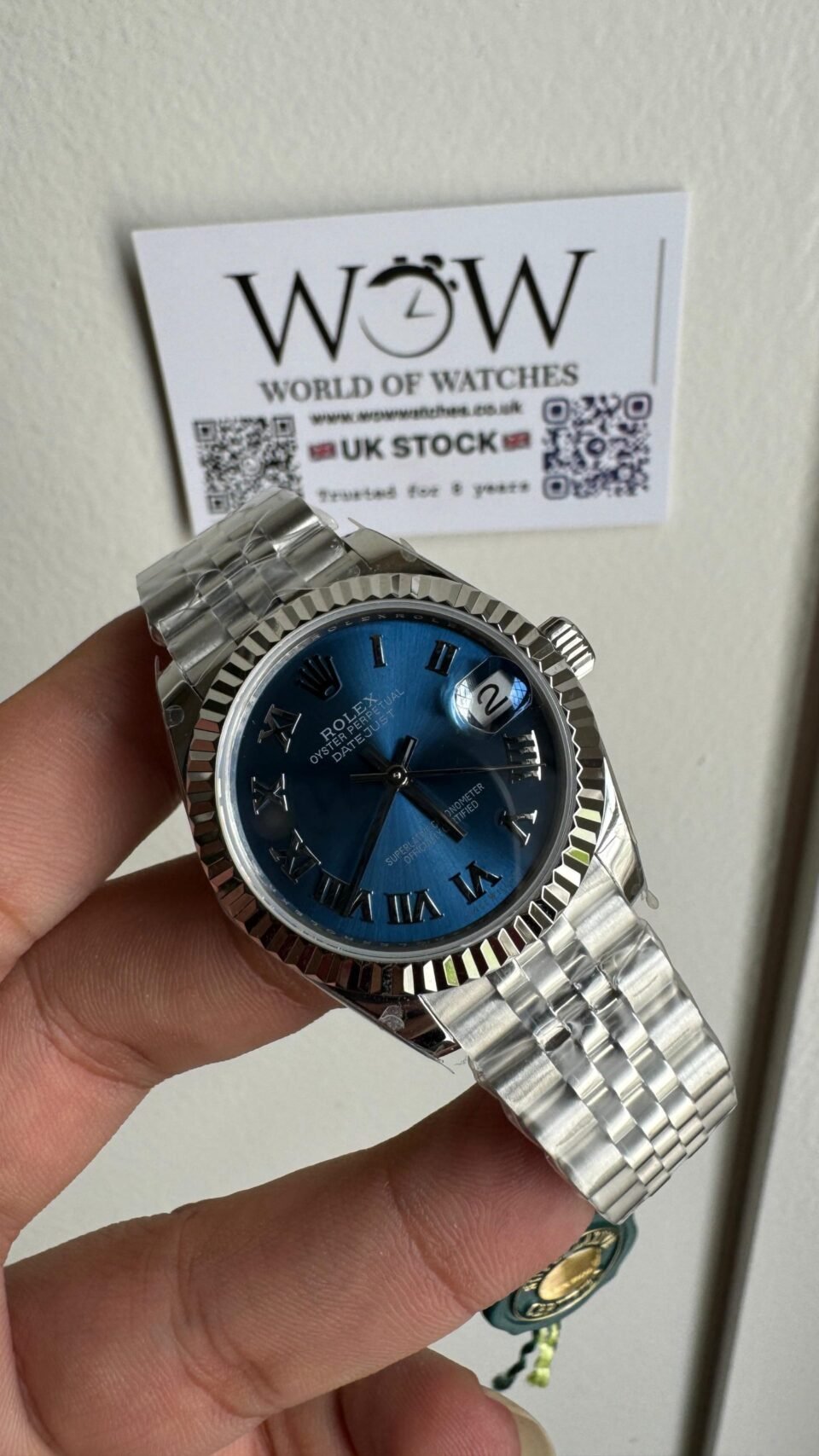 Datejust 31mm SS WF Best edition 904L Steel Blue dial Roman markers