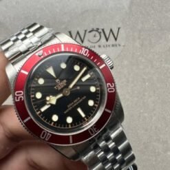 Heritage Black Bay M7941A1A0RU-0003 41mm SS ZF 1:1 Best Edition Black Dial Red Bezel on SS Bracelet A2824