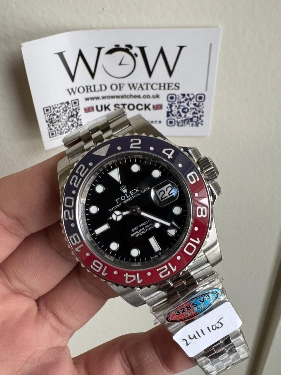 GMT-Master II 126710 BLRO PEPSI Blue/Red Ceramic Clean Factory Best Edition on Jubilee Bracelet DD3285 CHS