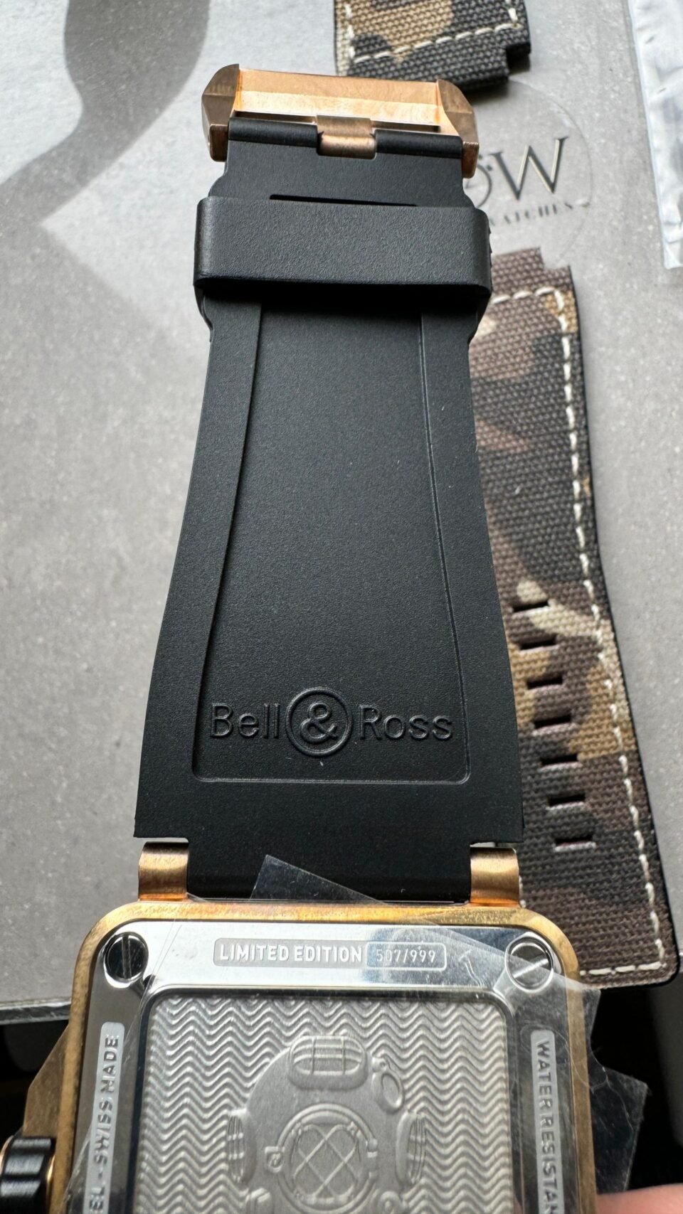 BR 03-92 Diver Ceramic Bezel Bronze B12 1:1 Best Edition Green Dial on Black Rubber Strap MIYOTA 9015 - Image 11