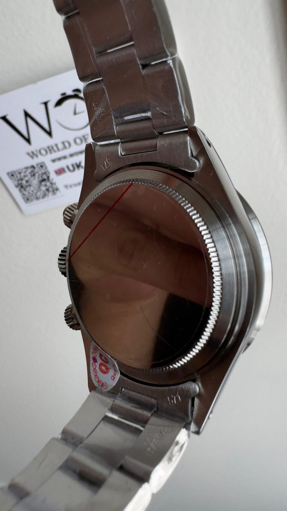 Daytona 6263 SS JKF Best Edition Black Dial White Subdials Black Tachymeter Bezel on SS Bracelet Venus 75 - Image 9