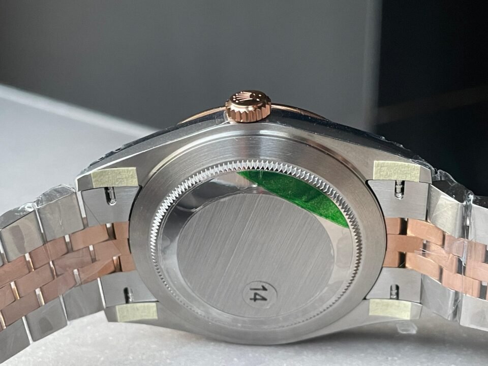 Datejust 41mm 126331 904L RG/SS Fltued Bezel Pattern Motif Grey Dial Stick on RG/SS Jubilee Bracelet VSF VS3235 - Image 11