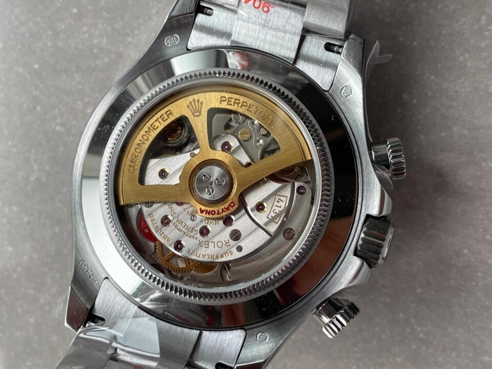 Daytona 116506 904L SS Ice Blue Dial with open Back on SS Bracelet QF V2 Asia 4130 - Image 12