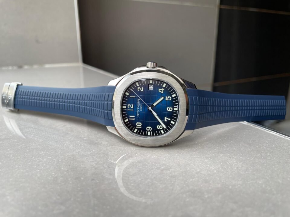 Aquanaut 5168G 42mm SS ZF 1:1 Best Edition Blue Dial on Blue Rubber Strap 324CS - Image 9