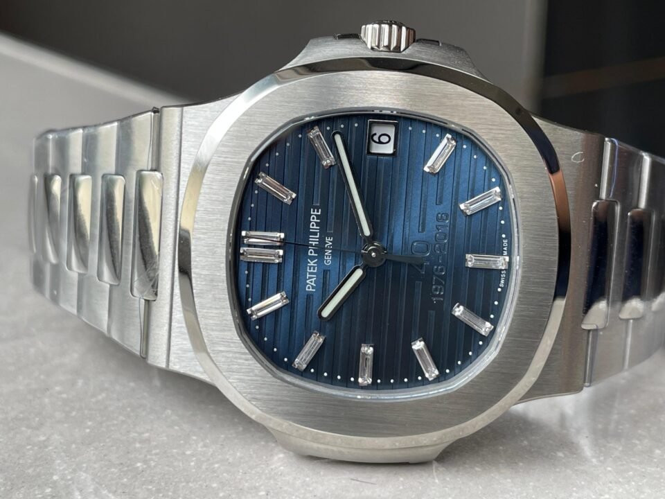 Nautilus 5711 40th Anniversary SS PPF 1:1 Best Edition Blue Dial on SS Bracelet A330 - Image 6