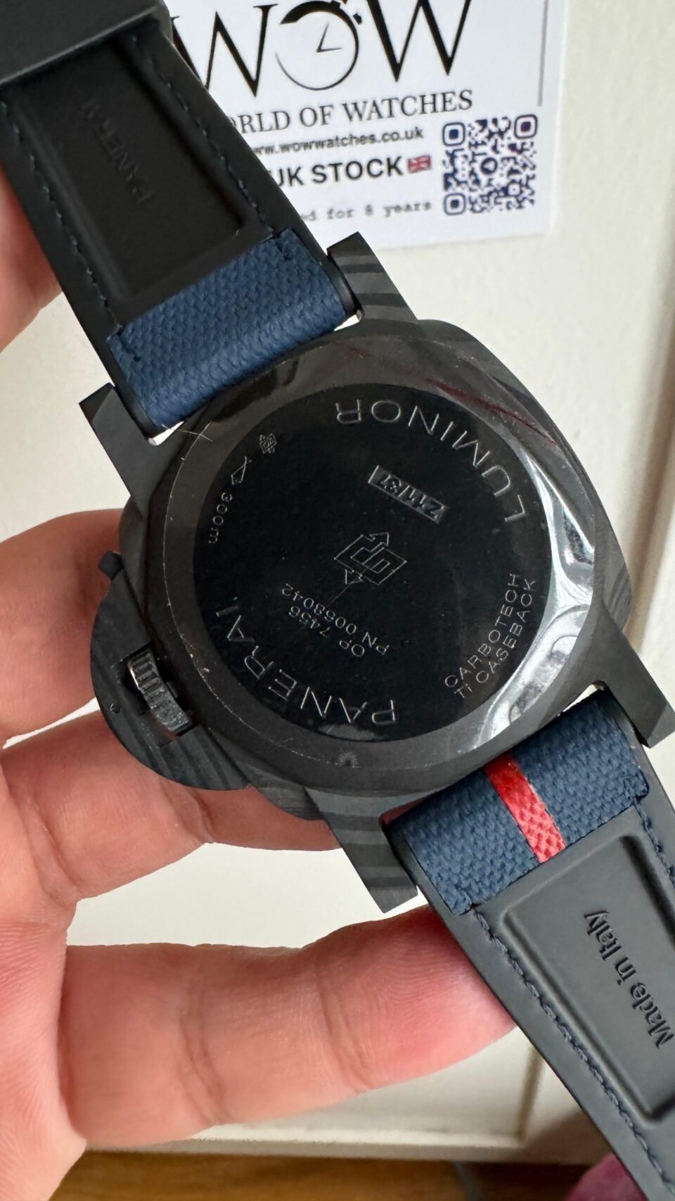 PAM1529 Luna Rossa Carbotech VSF 1:1 Best Edition on Blue Fabric Strap P.9010 - Image 7