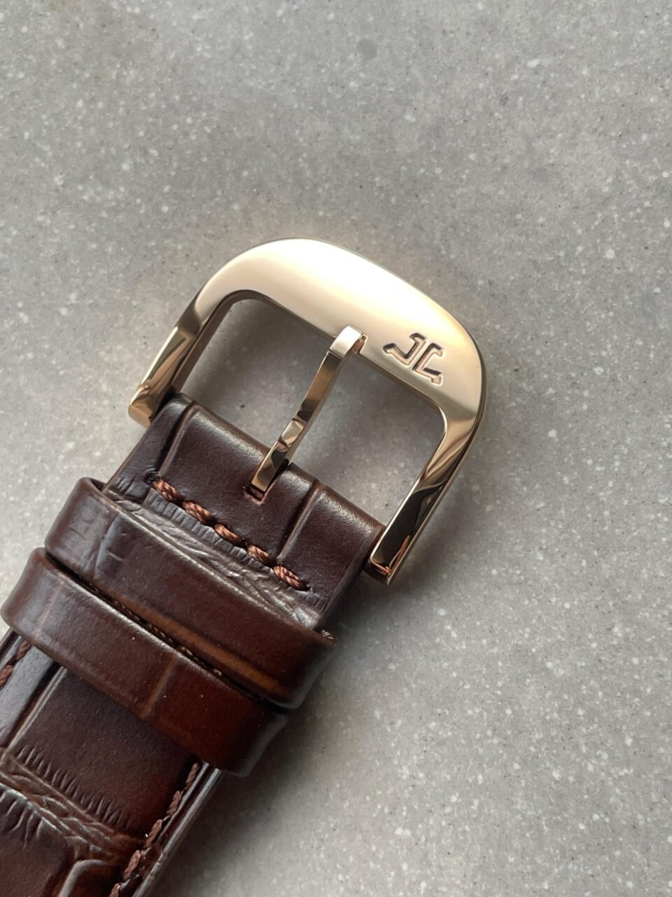 Master Ultra Thin Moon YG SS White Dial on Brown Leather Strap GF V4 MY9015 - Image 12