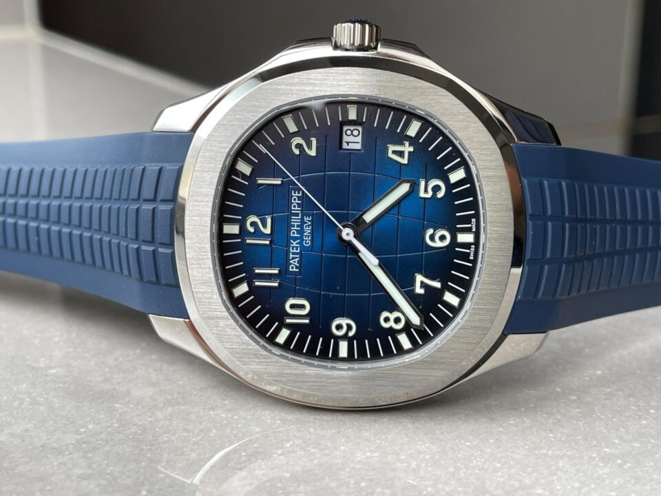 Aquanaut 5168G 42mm SS ZF 1:1 Best Edition Blue Dial on Blue Rubber Strap 324CS - Image 8