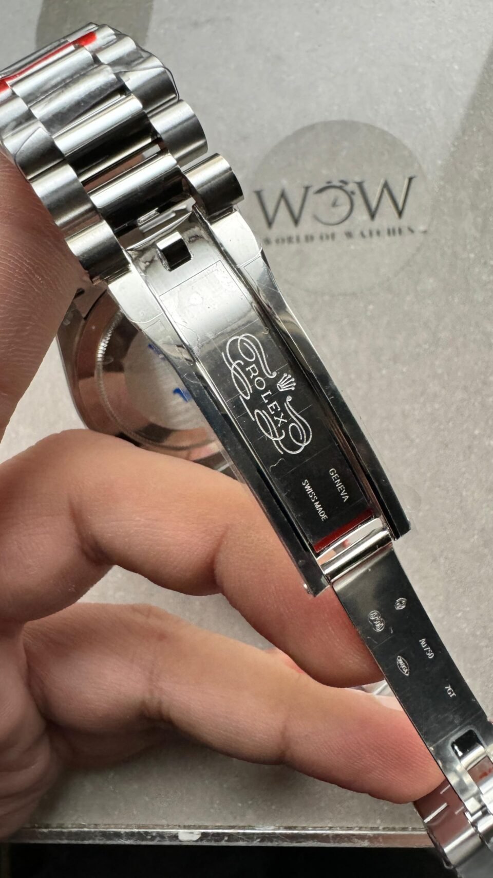 Day-Date 40mm 904L SS Meteorite Dial Diam on President Bracelet QF VR3255 - Image 12