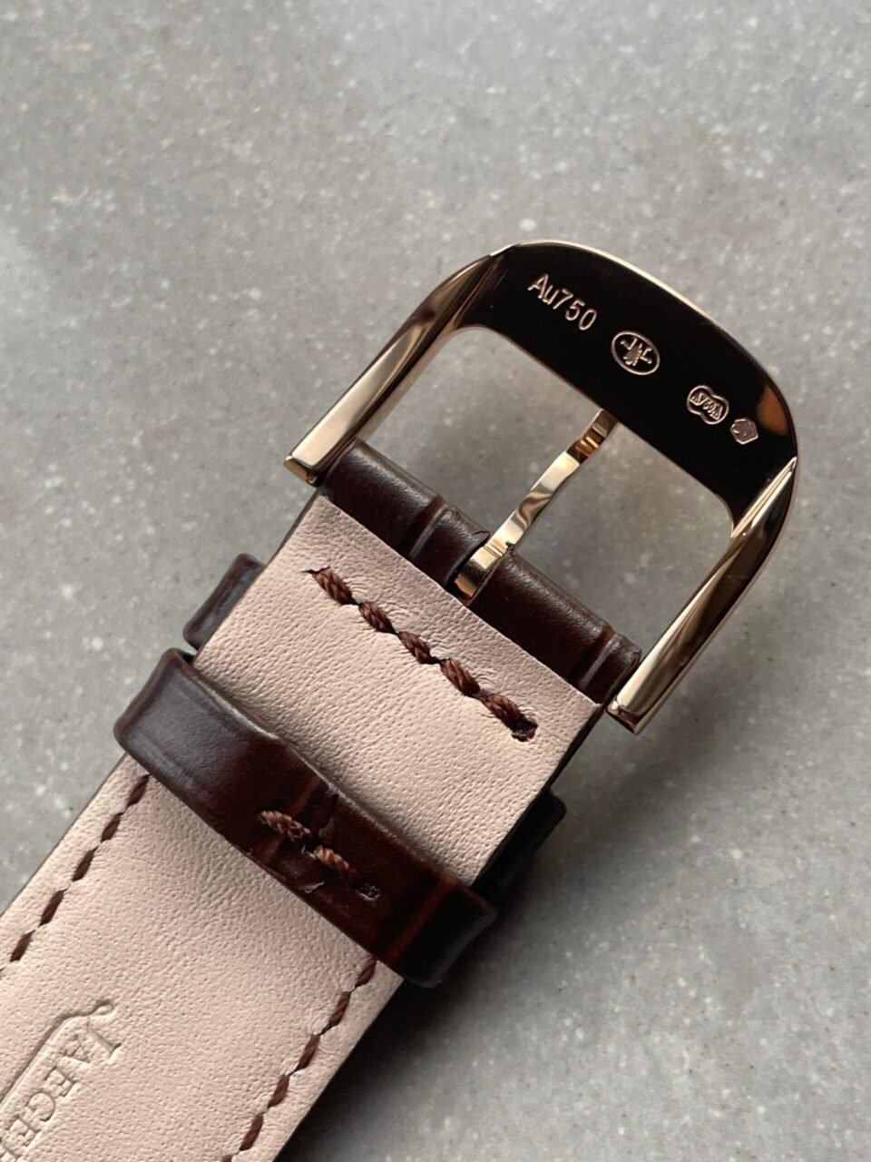 Master Ultra Thin Moon YG SS White Dial on Brown Leather Strap GF V4 MY9015 - Image 11