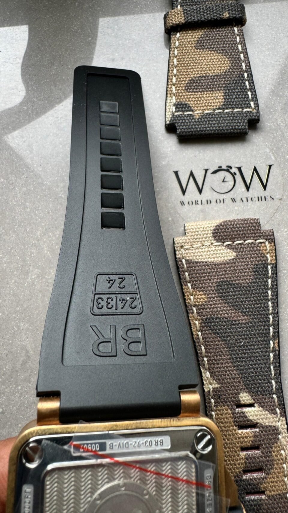BR 03-92 Diver Ceramic Bezel Bronze B12 1:1 Best Edition Green Dial on Black Rubber Strap MIYOTA 9015 - Image 12
