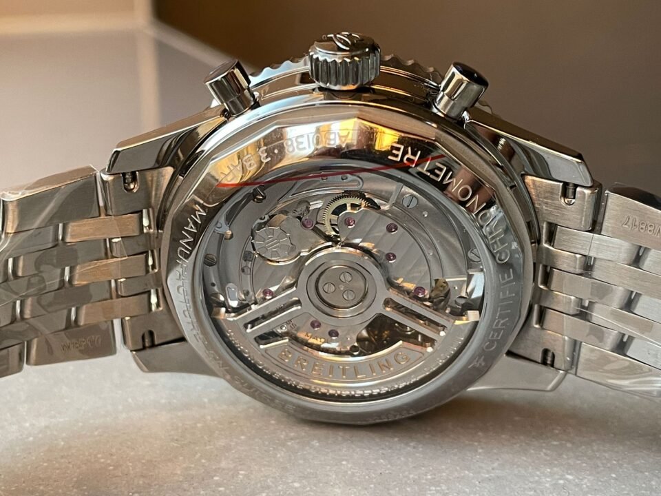 Navitimer 01 1:1 SS Green Dial on Steel Strap A7750 BLS Factory - Image 9