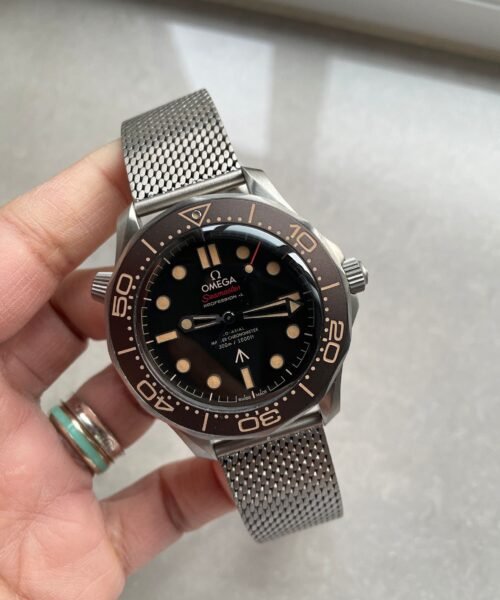 Seamaster 300 "No Time to Die" Limited Edition NTTD VSF 1:1 Best Edition on Titanium Mesh Bracelet A8806 V5 95 grams