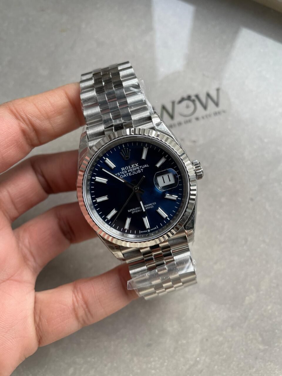 DateJust 36 SS 116234 VSF 1:1 Best Edition 904L Steel Blue Dial on Jubilee Bracelet VS3235