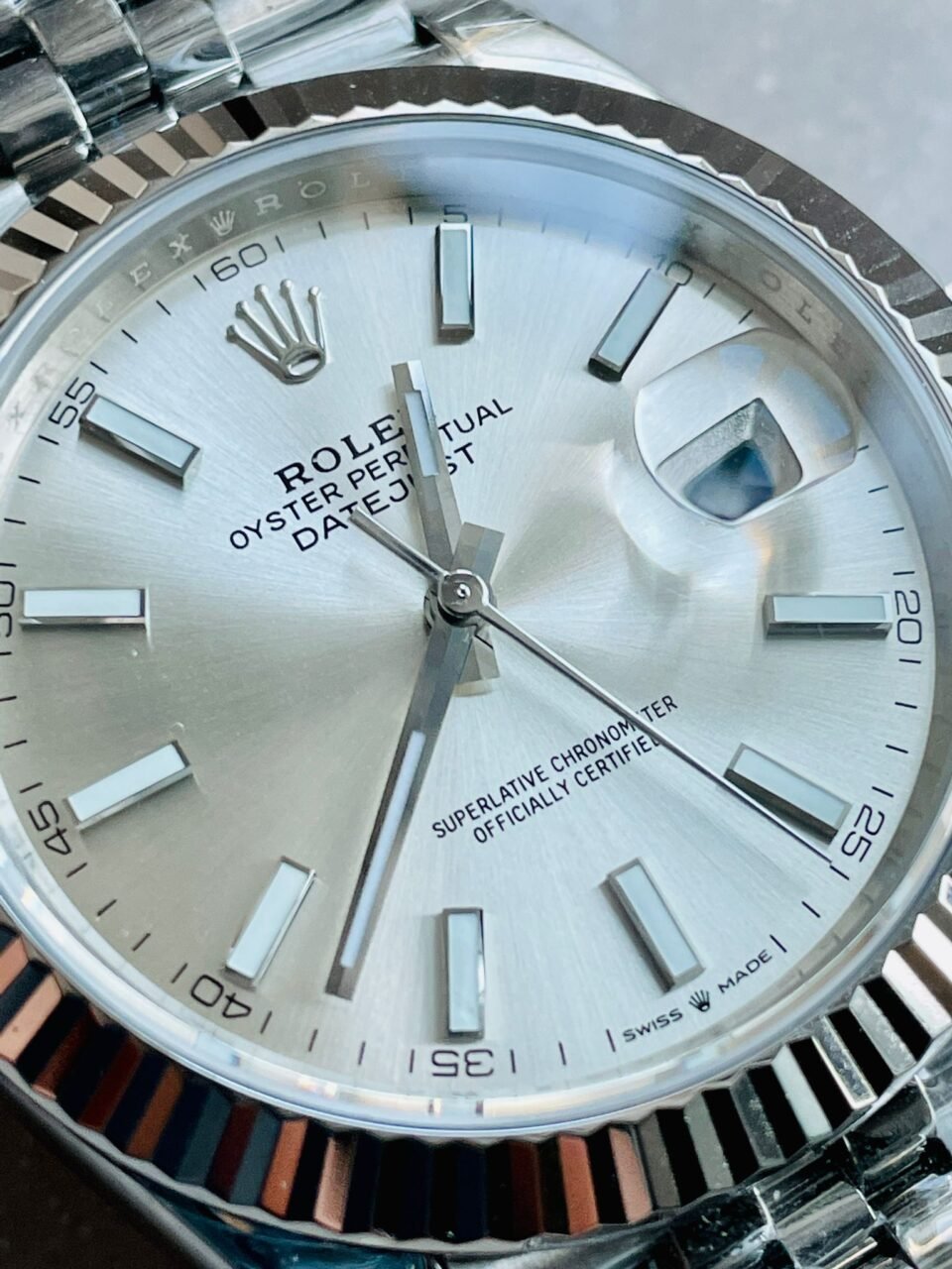 DateJust 41 SS VS Factory 1:1 Best Edition 904L Steel Silver Dial on SS Jubilee bracelet - Image 3