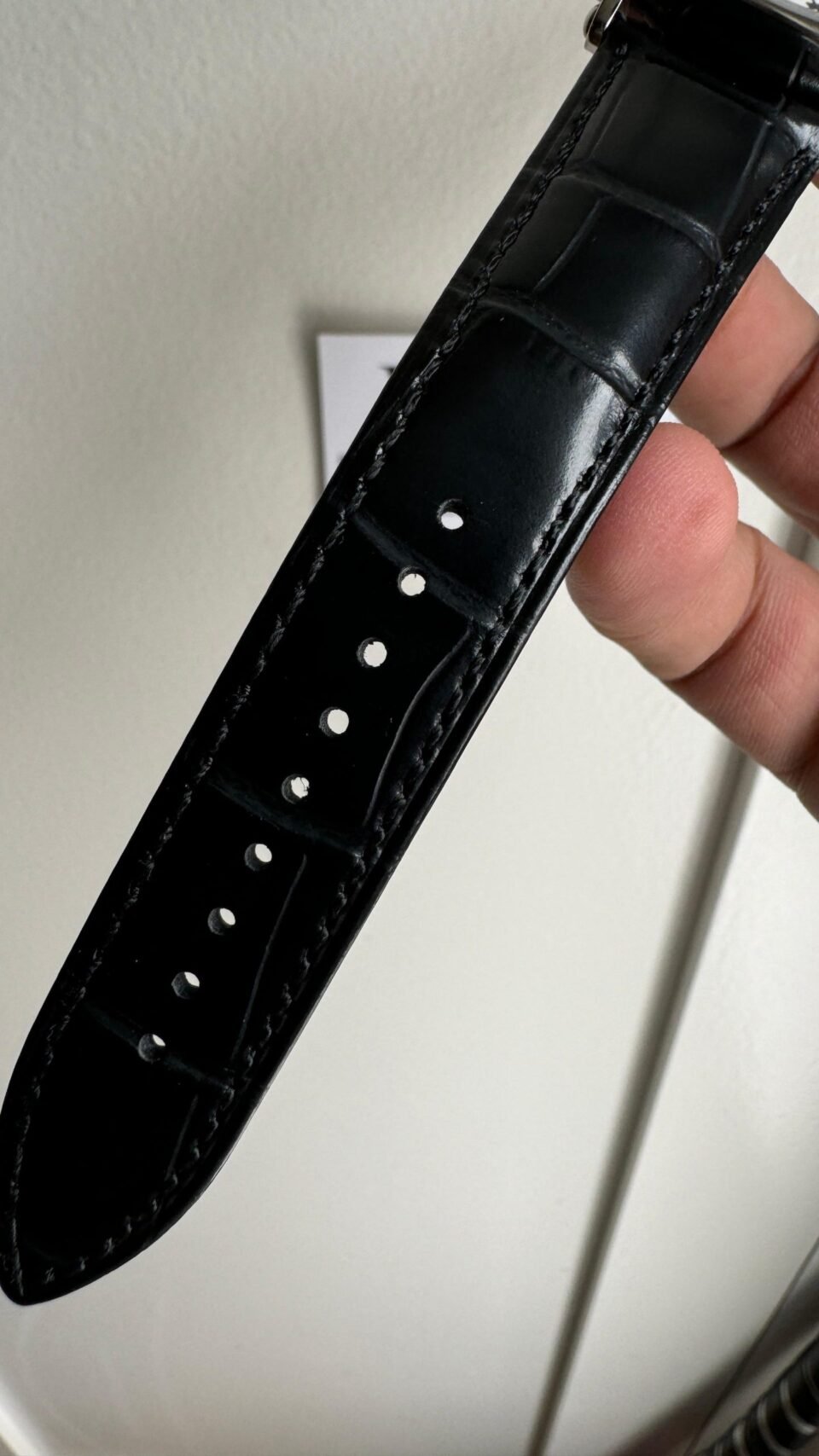 Vacheron Constantin Historiques 40mm American 1921 Black leather White dial SS case Manual winding - Image 12