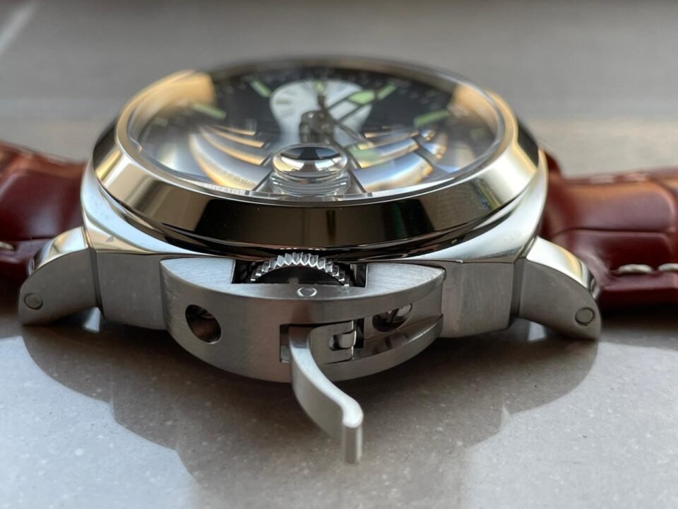 Luminor GMT 44mm PAM00088 SS Black Dial on Leather Strap VSF A7750 pam088 - Image 8