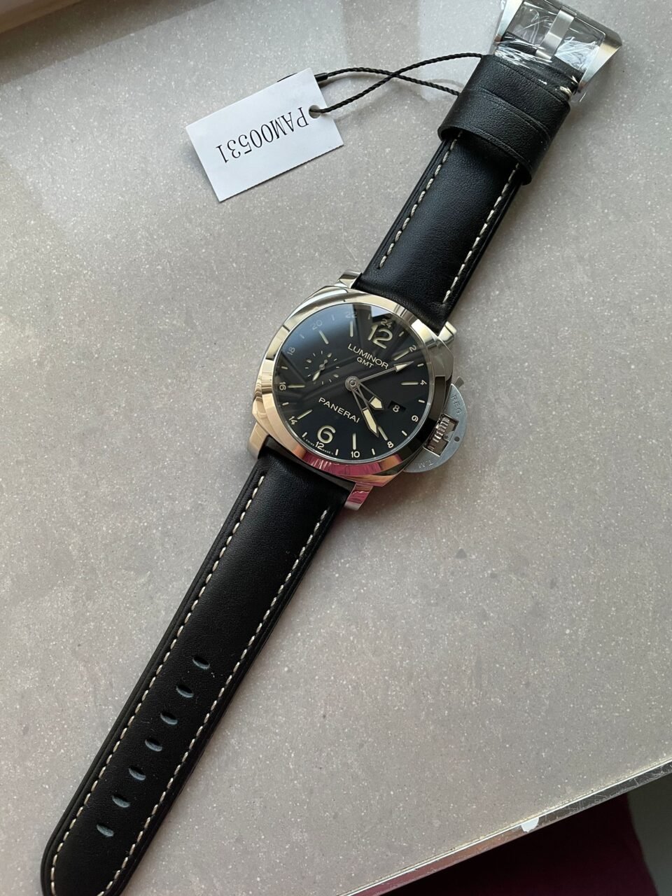 PANERAI PAM531 Q VSF 1:1 BEST EDITION ON BLACK LEATHER STRAP P.9003 SUPER CLONE MOVEMENT V2 - Image 10