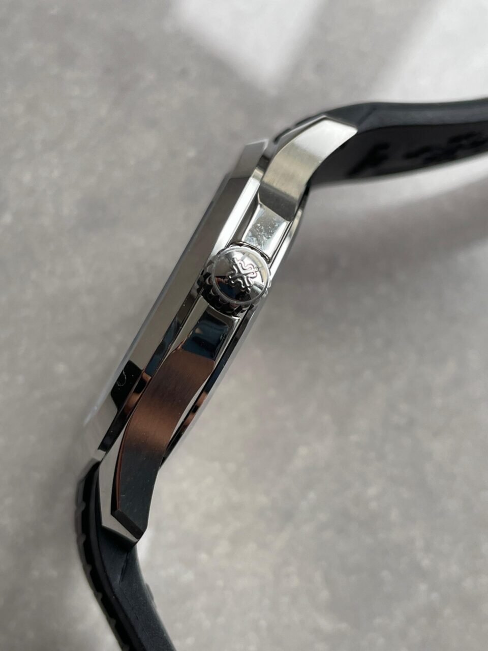 Aquanaut 5167 SS 3KF Best Edition Gray Dial on Black Rubber Strap A324 Super Clone V2 - Image 9