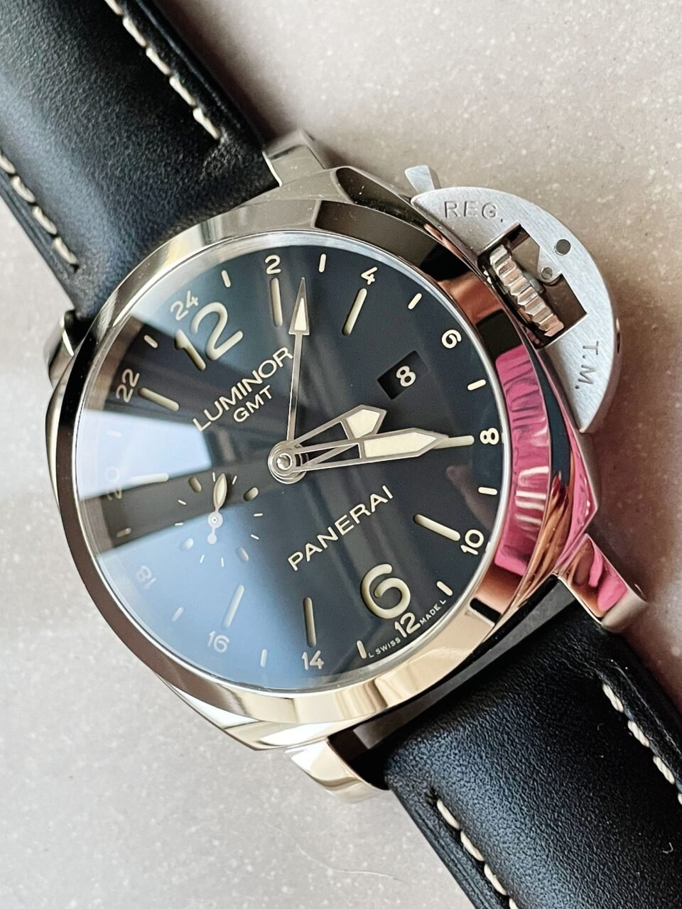 PANERAI PAM531 Q VSF 1:1 BEST EDITION ON BLACK LEATHER STRAP P.9003 SUPER CLONE MOVEMENT V2 - Image 4
