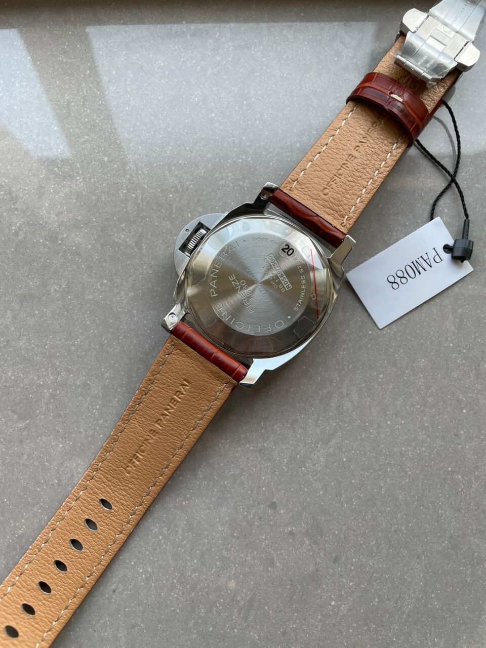 Luminor GMT 44mm PAM00088 SS Black Dial on Leather Strap VSF A7750 pam088 - Image 11