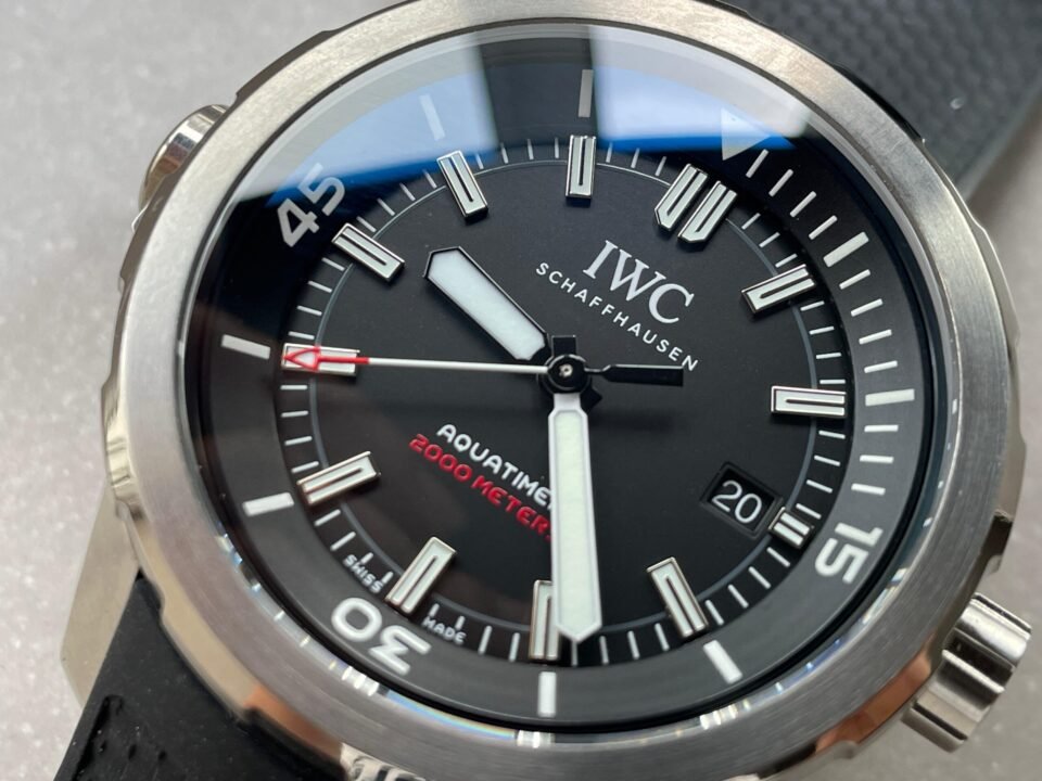 Aquatimer 2000m SS IW3290 V6SF 1:1 Best Edition Black Dial on rubber Bracelet A2892 - Image 4