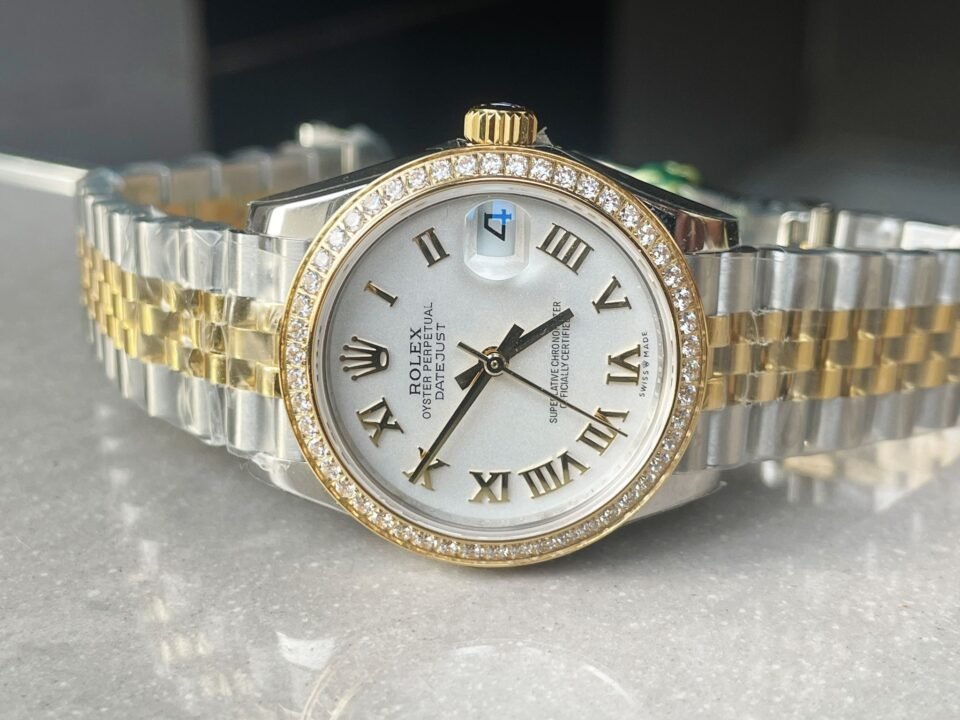 Datejust 31mm 278273 YG/SS White Dial Diamond Bezel on YG/SS Jubilee Bracelet - Image 8