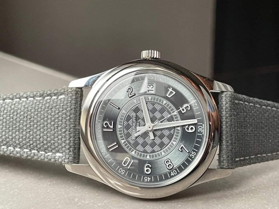 Calatrava 6007A-001 SS ZF 1:1 Best Edition Grey Dial on Grey Leather Strap A324CS - Image 7