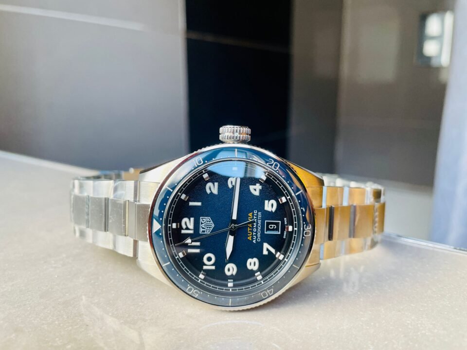 Autavia WBE5116 OGF 42mm SS KOR 1:1 Best Edition Blue Dial on SS Bracelet SW200 - Image 2