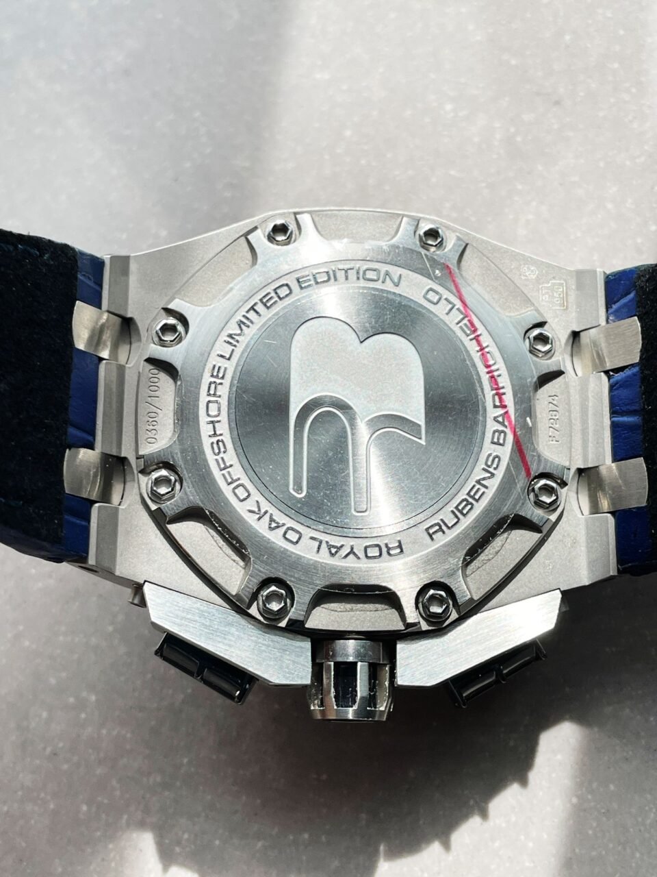 Royal Oak Offshore Rubens Barrichello Ii 26078PO Blue Dial Blue leather Strap - Image 16