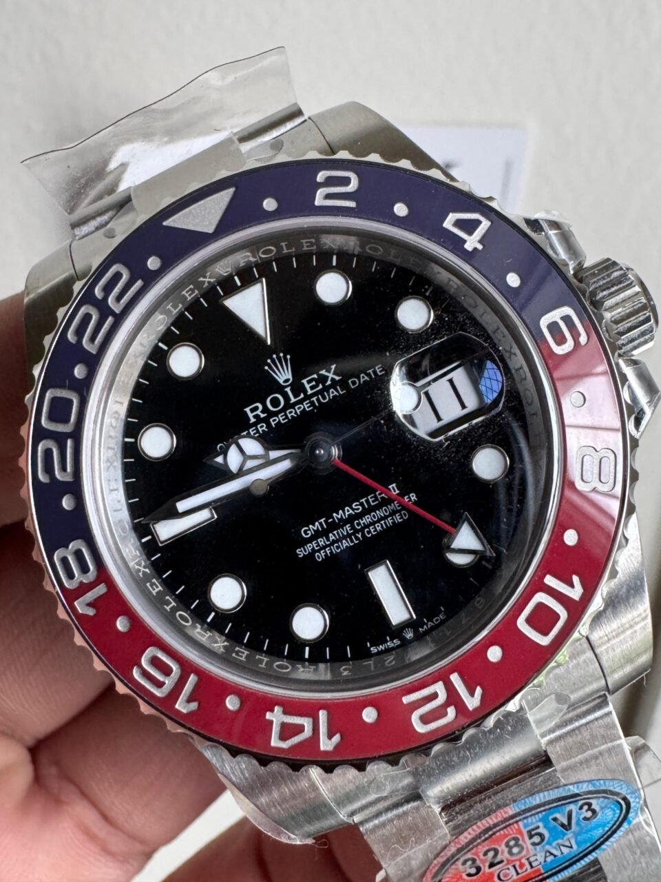 GMT-Master II 126710 BLRO Blue/Red PEPSI Ceramic Clean Factory Best Edition on Oyster Bracelet DD3285 CHS GMT Master - Image 2