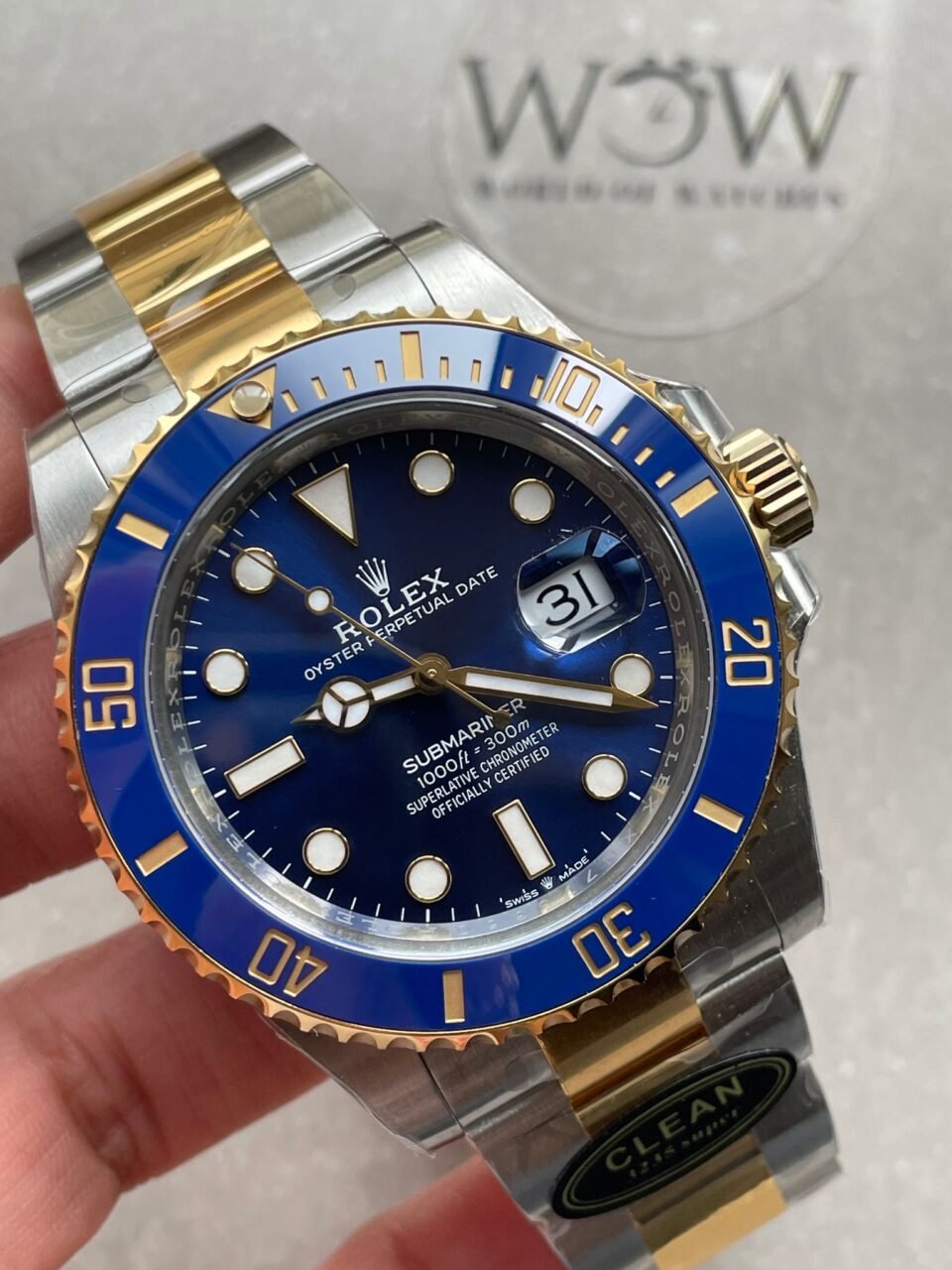 Submariner 126613LB Bluesy 904L YG/SS Blue Dial on YG/SS Bracelet CLEAN VR3235 - Image 2