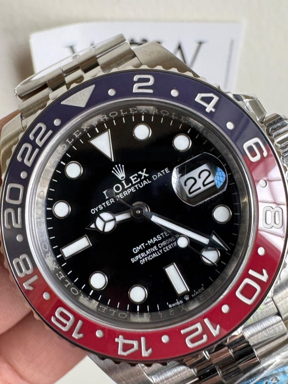 GMT-Master II 126710 BLRO PEPSI Blue/Red Ceramic Clean Factory Best Edition on Jubilee Bracelet DD3285 CHS - Image 2